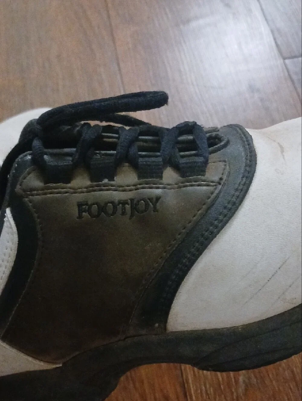 Footjoy Greenjoys Men's Performance Golf Shoes - White and Brown